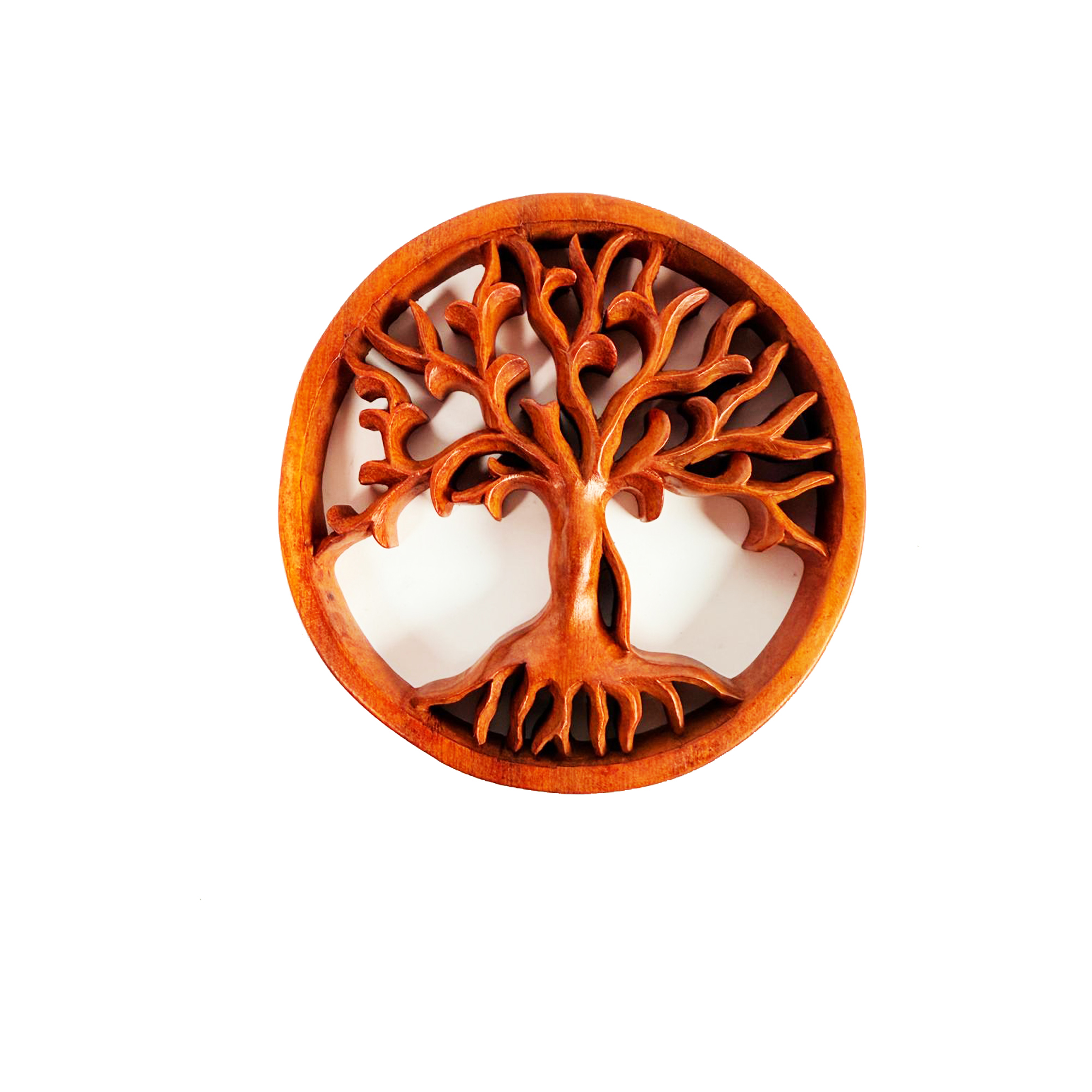 Carved Tree of Life Wooden Plaque 20cm
