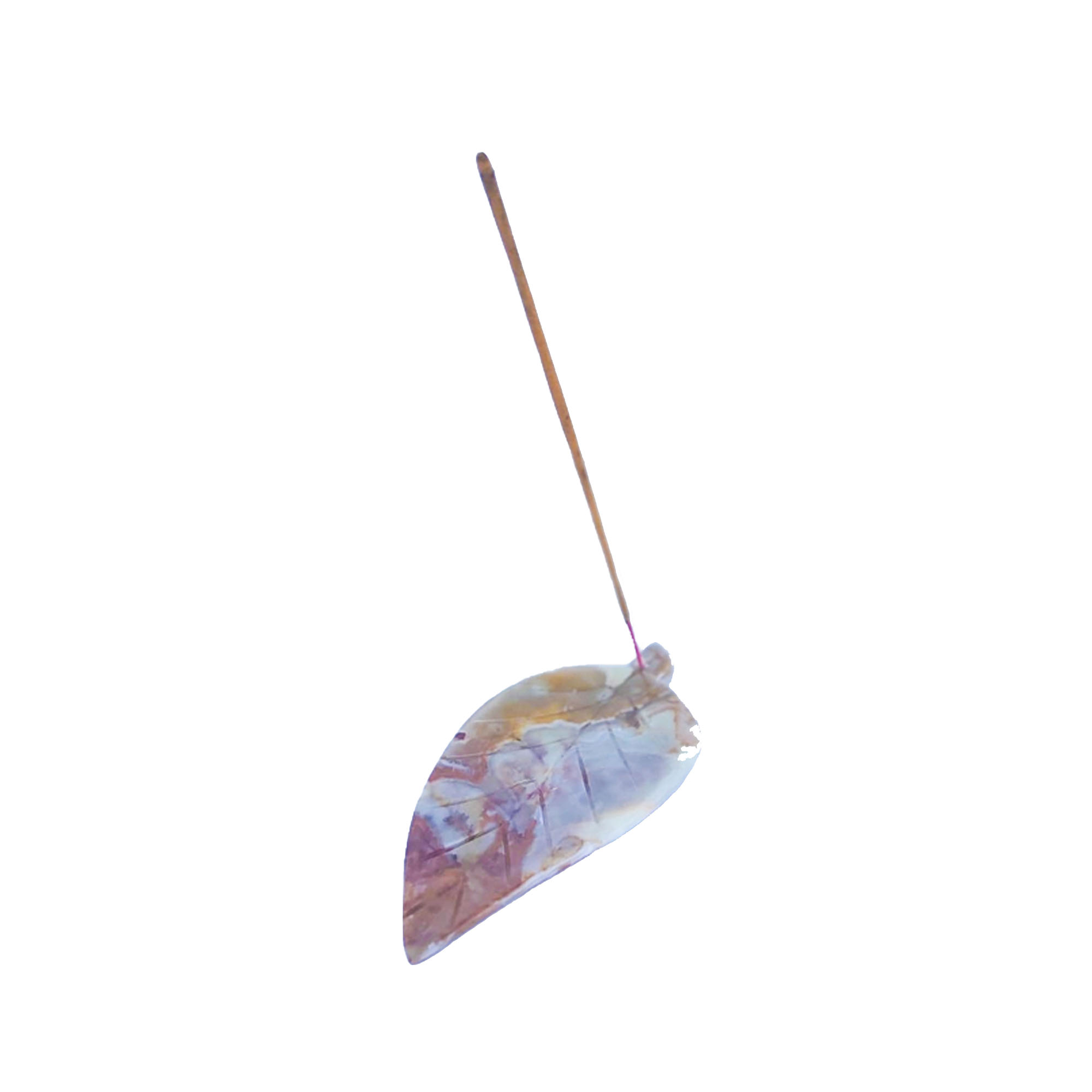 Onyx Leaf Incense Holder 2 - 8x16cm