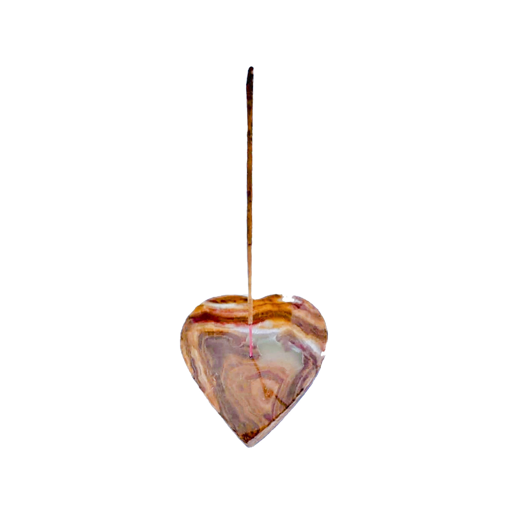 Onyx Heart Incense Holder 6 - 6x6cm