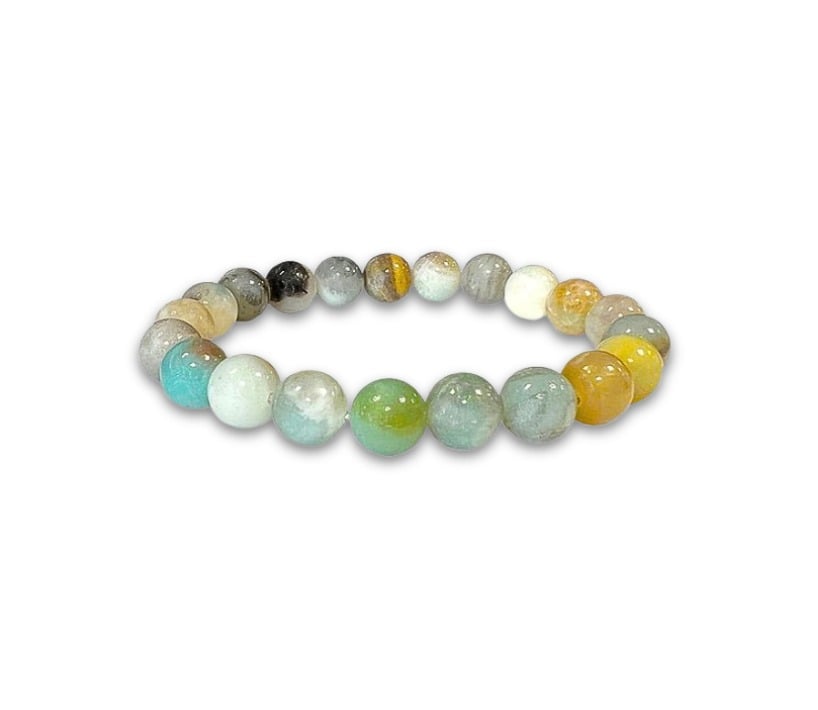 Amazonite multi bead bracelet - 8mm