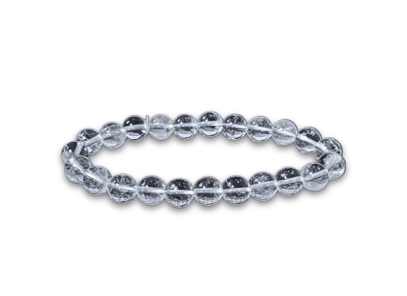 Rock Crystal Bracelet beads - 8mm