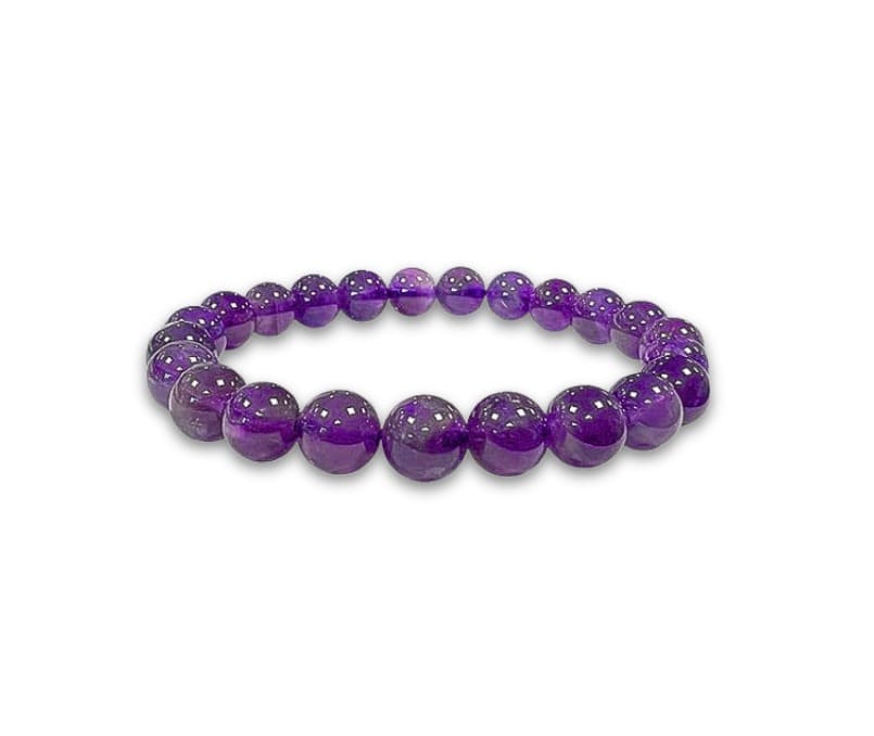 Amethyst Bracelet Beads - 6mm