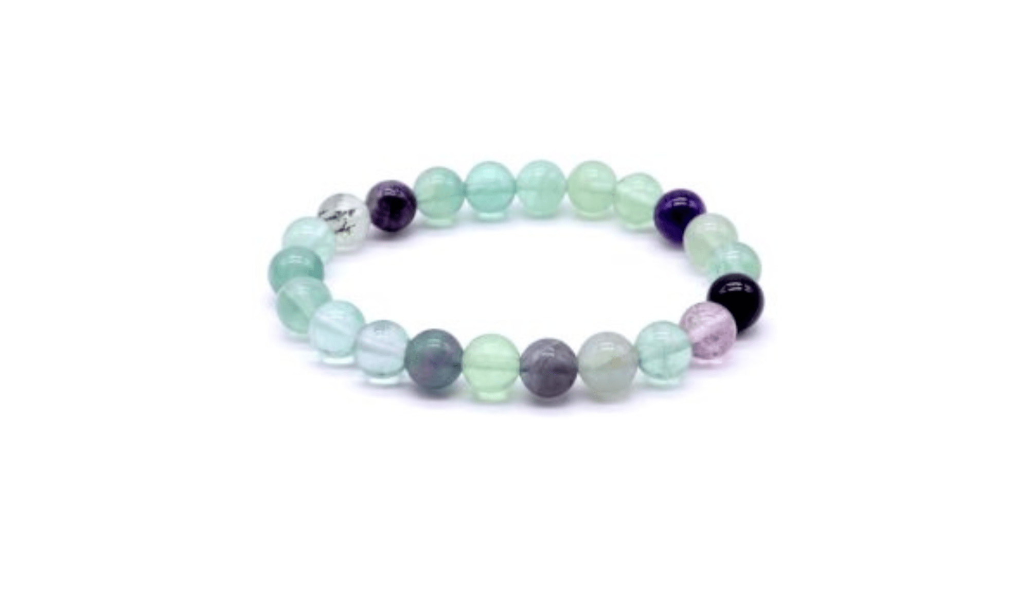 Fluorite bracelet beads - 8mm