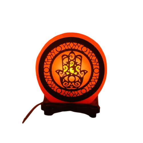 Hand of Fatima Himalayan Salt Lamp - 3kg