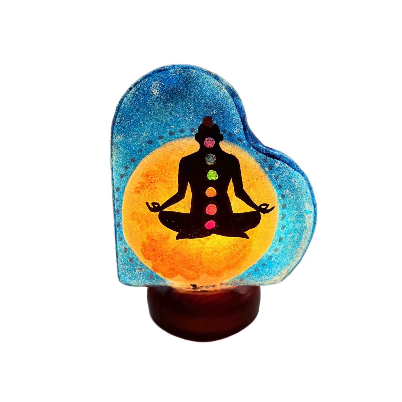 Meditation Chakra Camel Skin Lamp