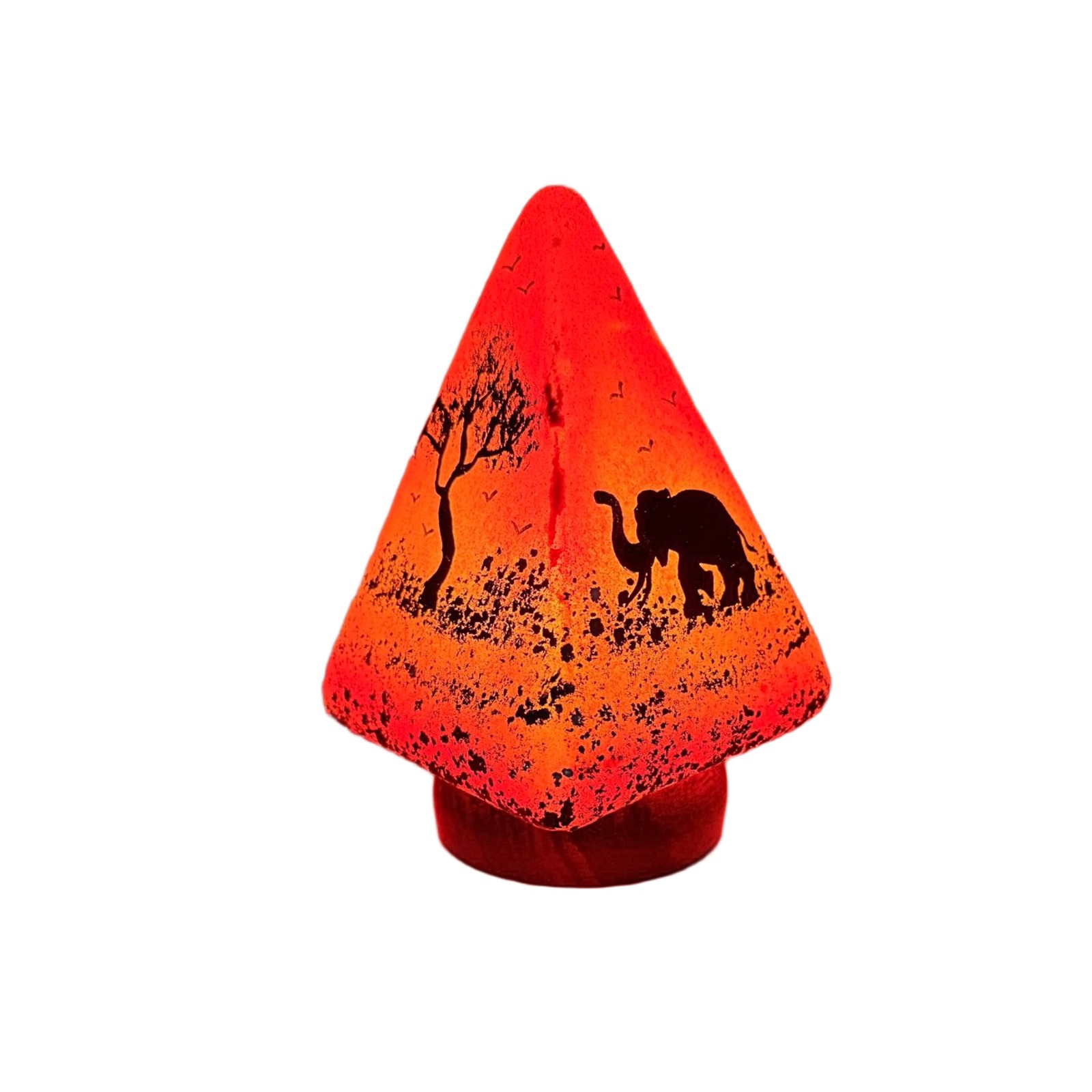 Pyramid Shape Elephant Camel Skin Lamp